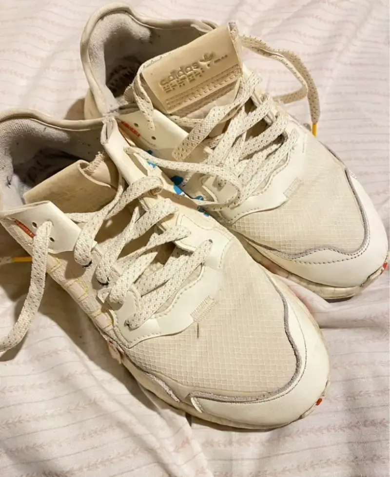 Zapatillas Adidas blancas Nite jogger - 2