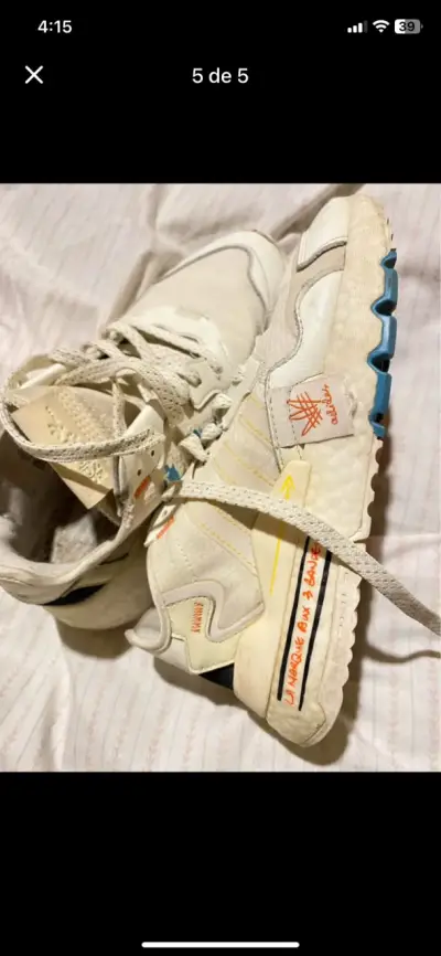 Zapatillas Adidas blancas Nite jogger - miniatura 3