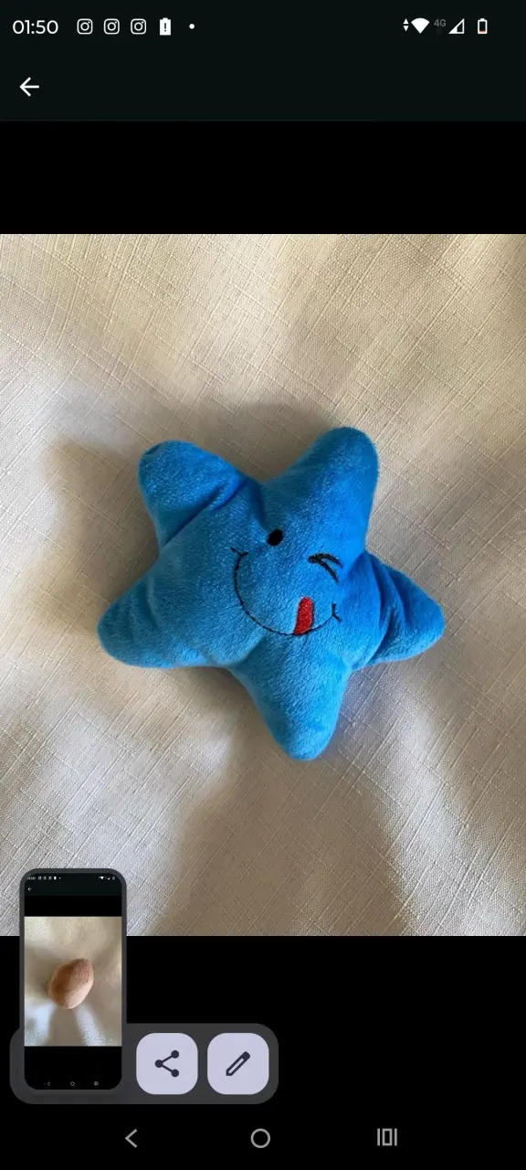 Cojín de peluche en forma de donut rosado - 2