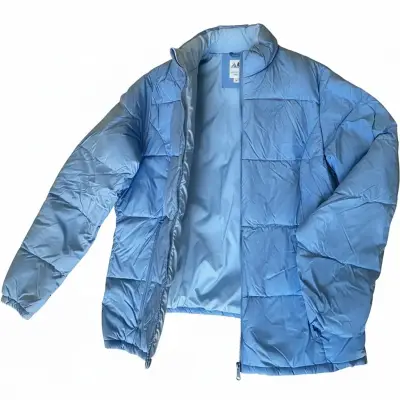 Chaqueta acolchada azul para invierno - miniatura 1