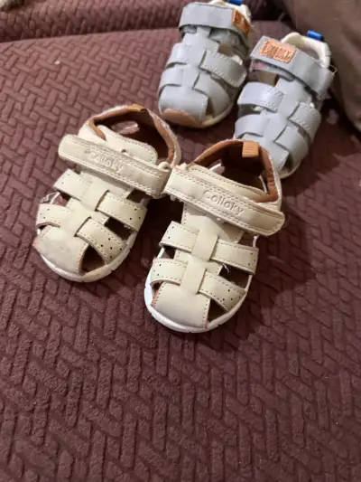 Sandalias de cuero para niño Colloky - miniatura 2