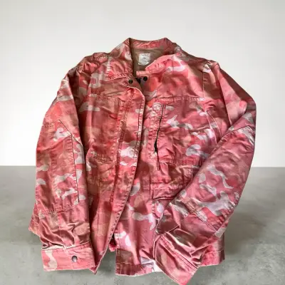 Chaqueta camuflaje rosa para mujer - miniatura 1