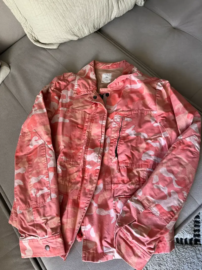 Chaqueta camuflaje rosa para mujer - 4