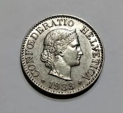 Moneda suiza de 10 Rappen 1933 de Nickel - miniatura 1