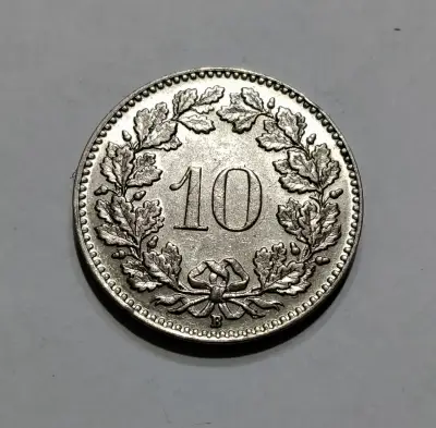 Moneda suiza de 10 Rappen 1933 de Nickel - miniatura 2