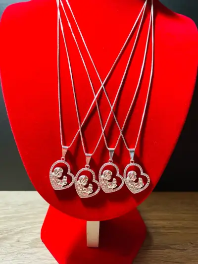Cadena de plata 925 Dije de Madre - miniatura 1