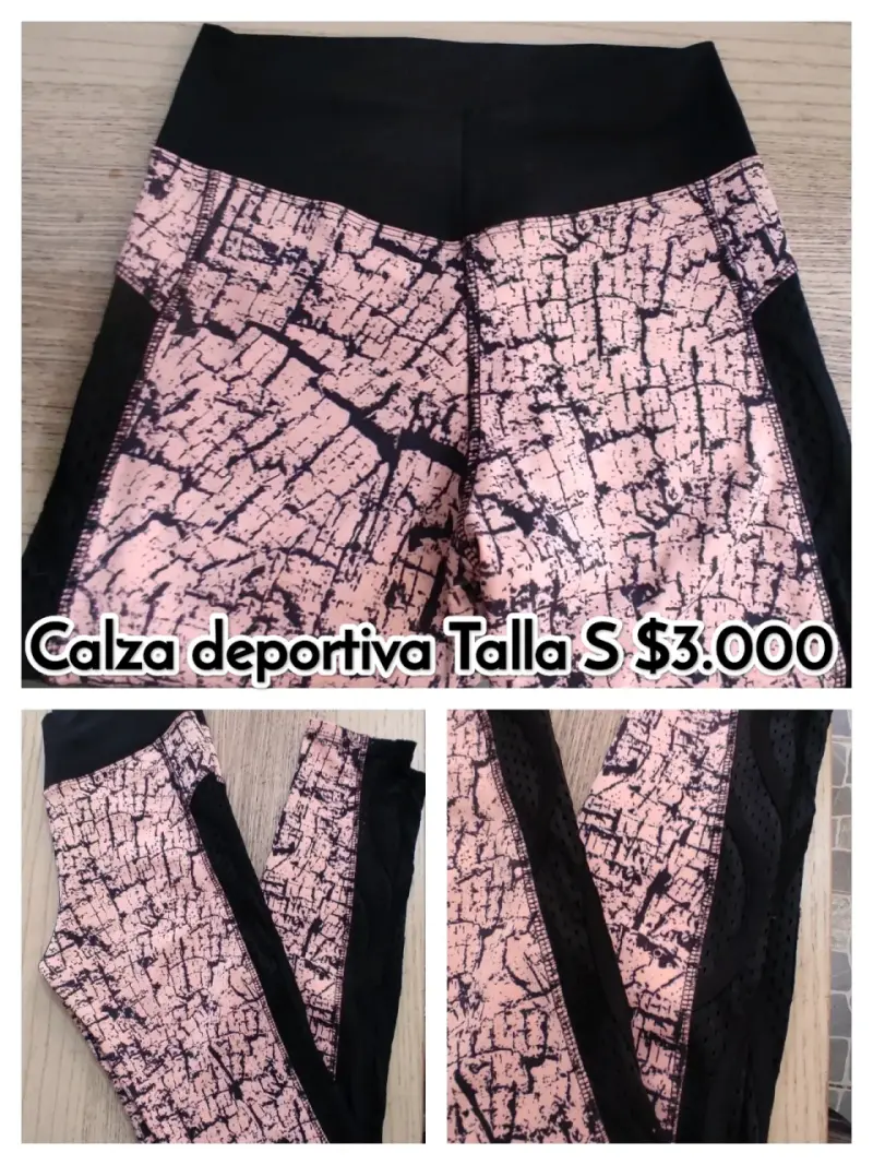 Calza deportiva estampada talla S