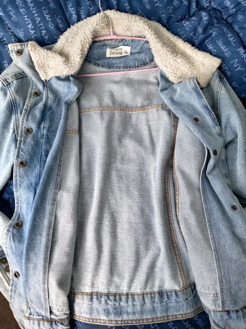 Chaqueta de mezclilla con forro de borrego - 2