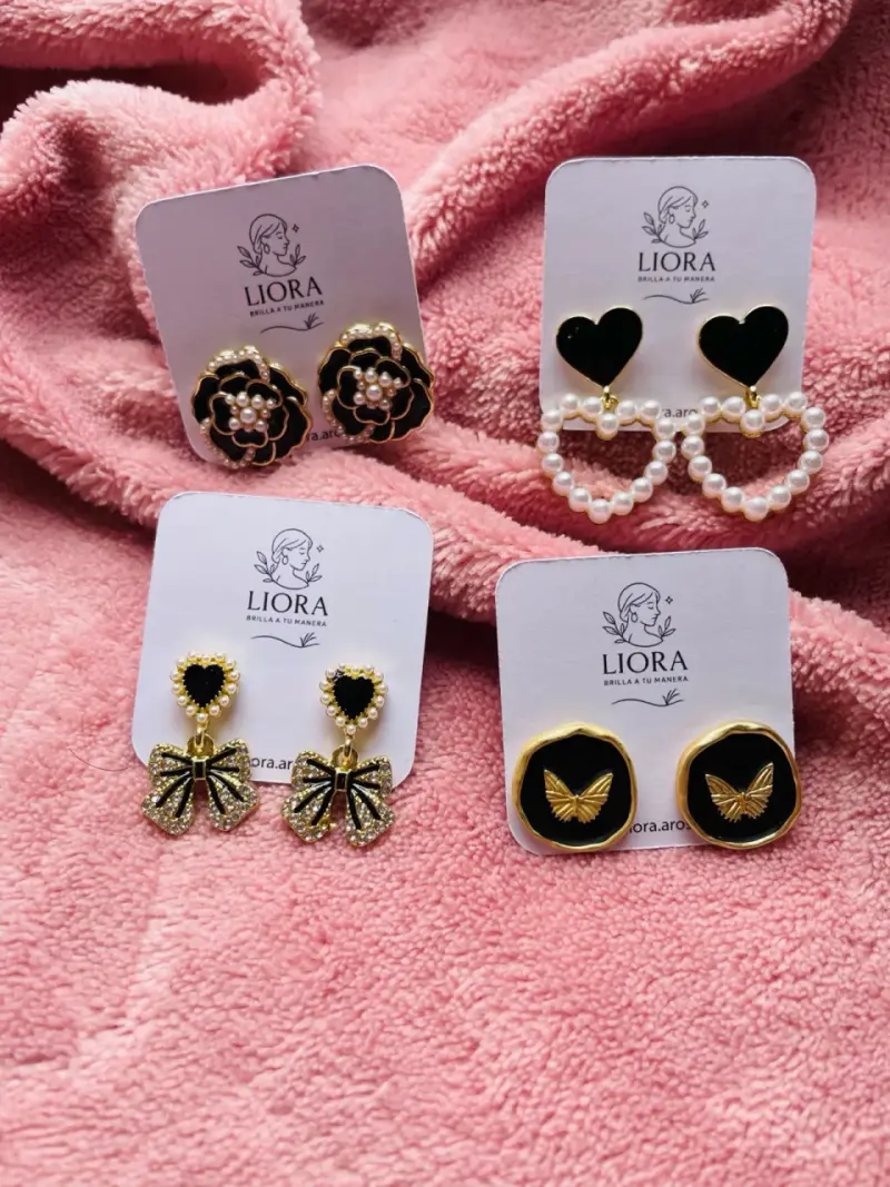 Set de 22 pares de aros surtidos en diseños - 2