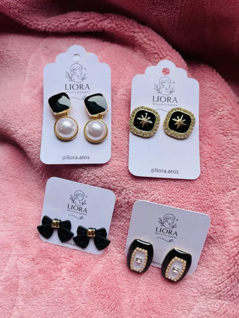 Set de 22 pares de aros surtidos en diseños - 3