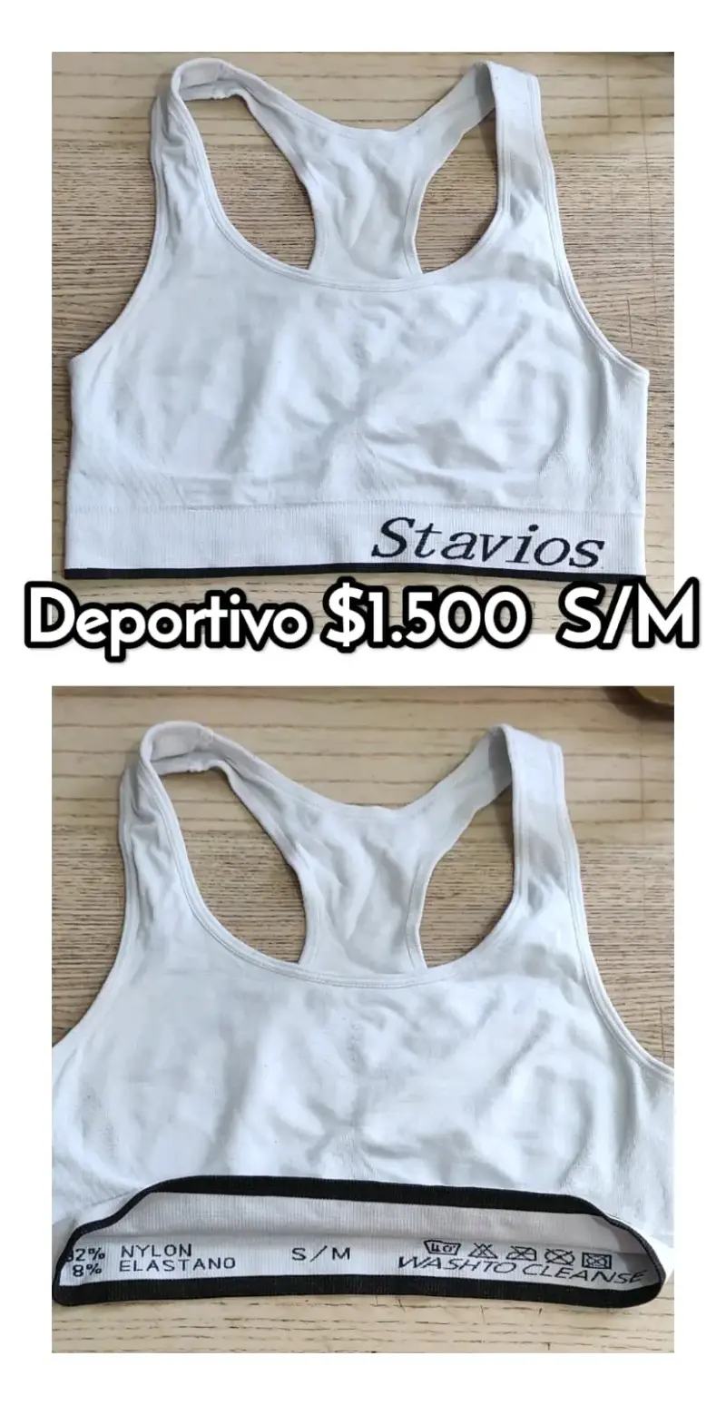 Top deportivo blanco Stavios S/M