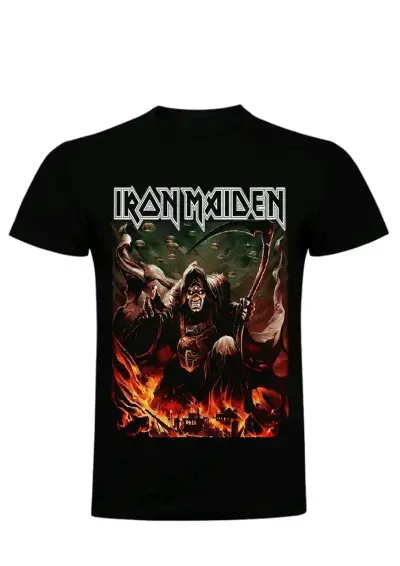 Polera Iron Maiden estampado negro - miniatura 3