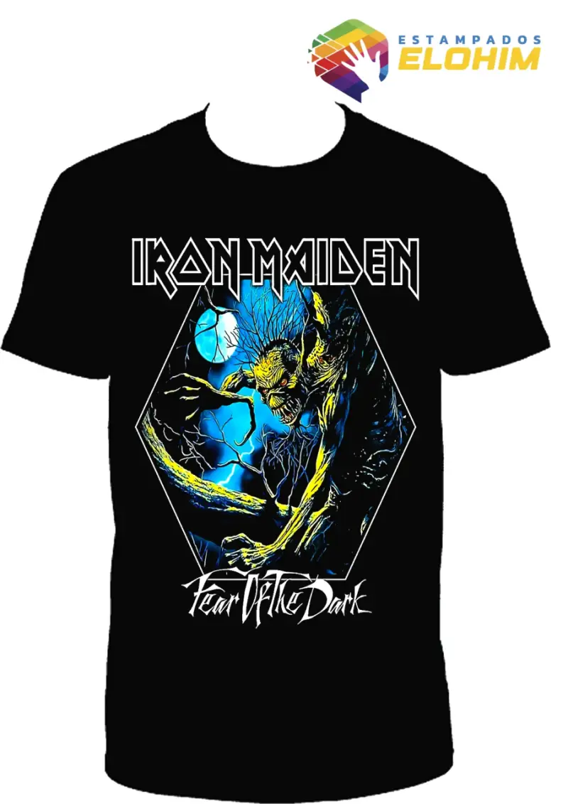 Polera Iron Maiden estampado negro - 4