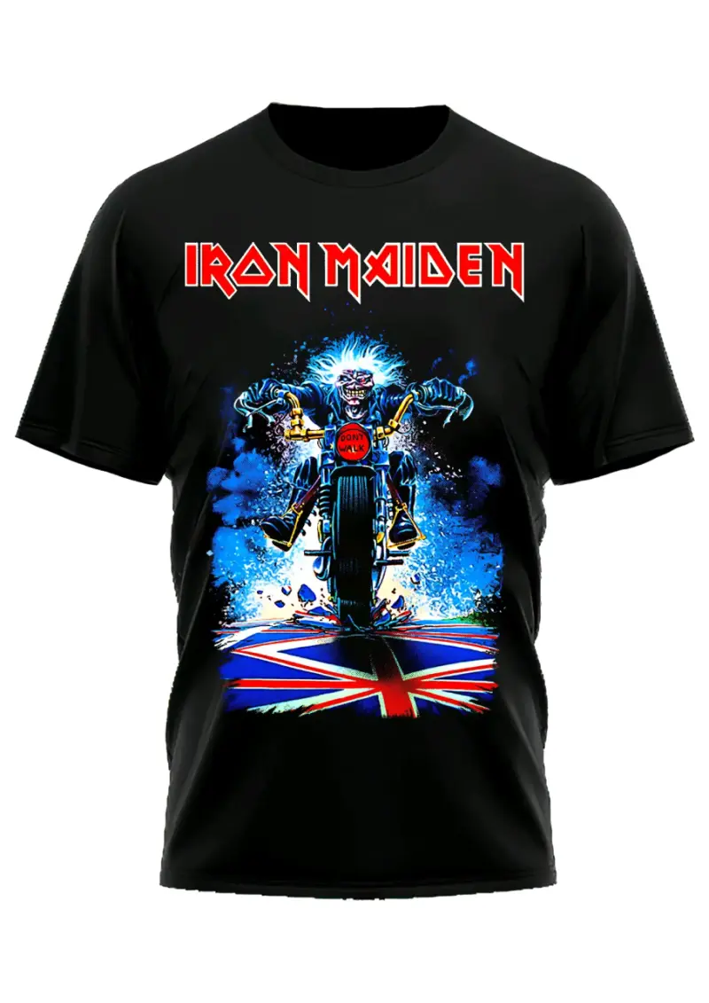Polera Iron Maiden estampado negro - 6
