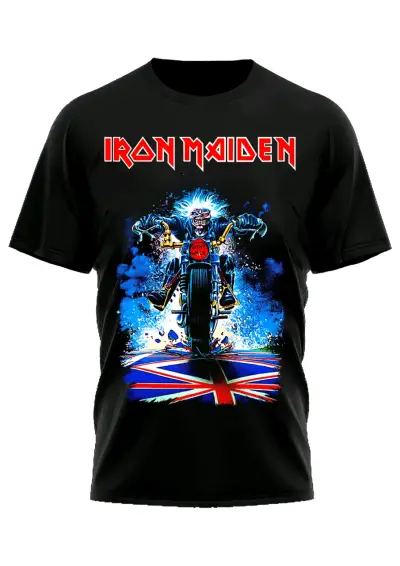 Polera Iron Maiden estampado negro - miniatura 6
