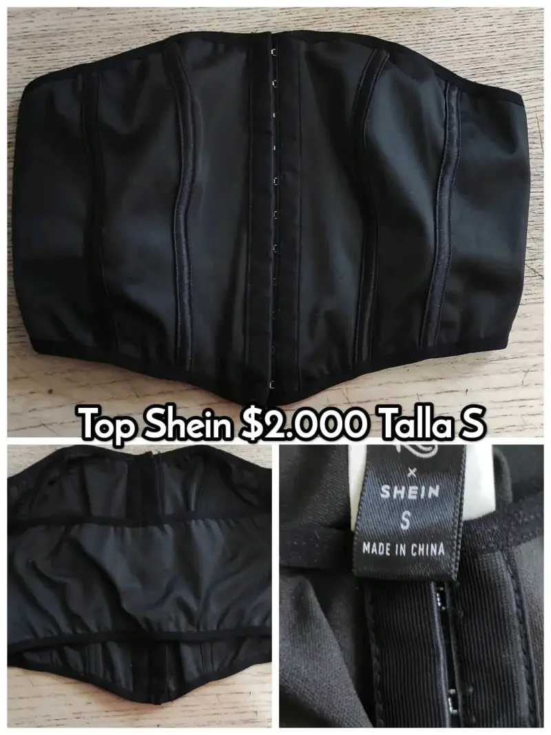 Top negro Shein talla S
