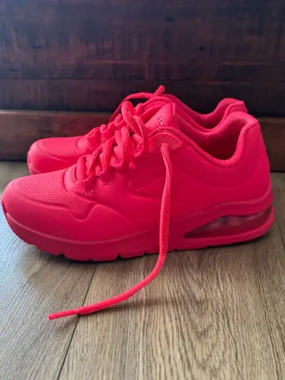 Zapatillas Skechers, color Coral/sandia para mujer - miniatura 3