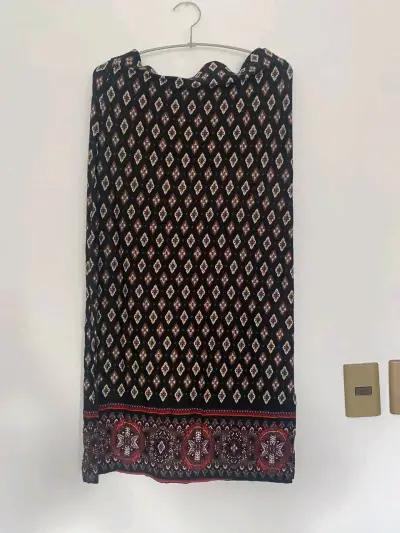 Falda larga estampada bohemia Umbrale - miniatura 1