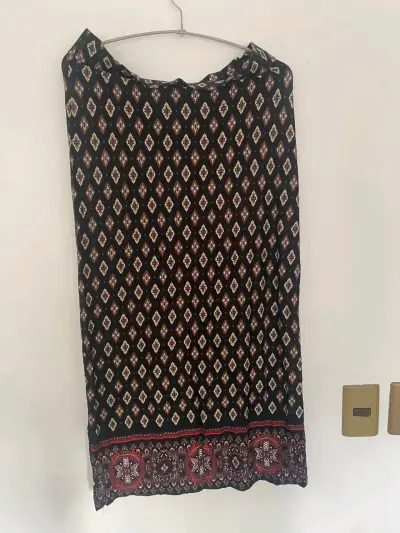 Falda larga estampada bohemia Umbrale - miniatura 2