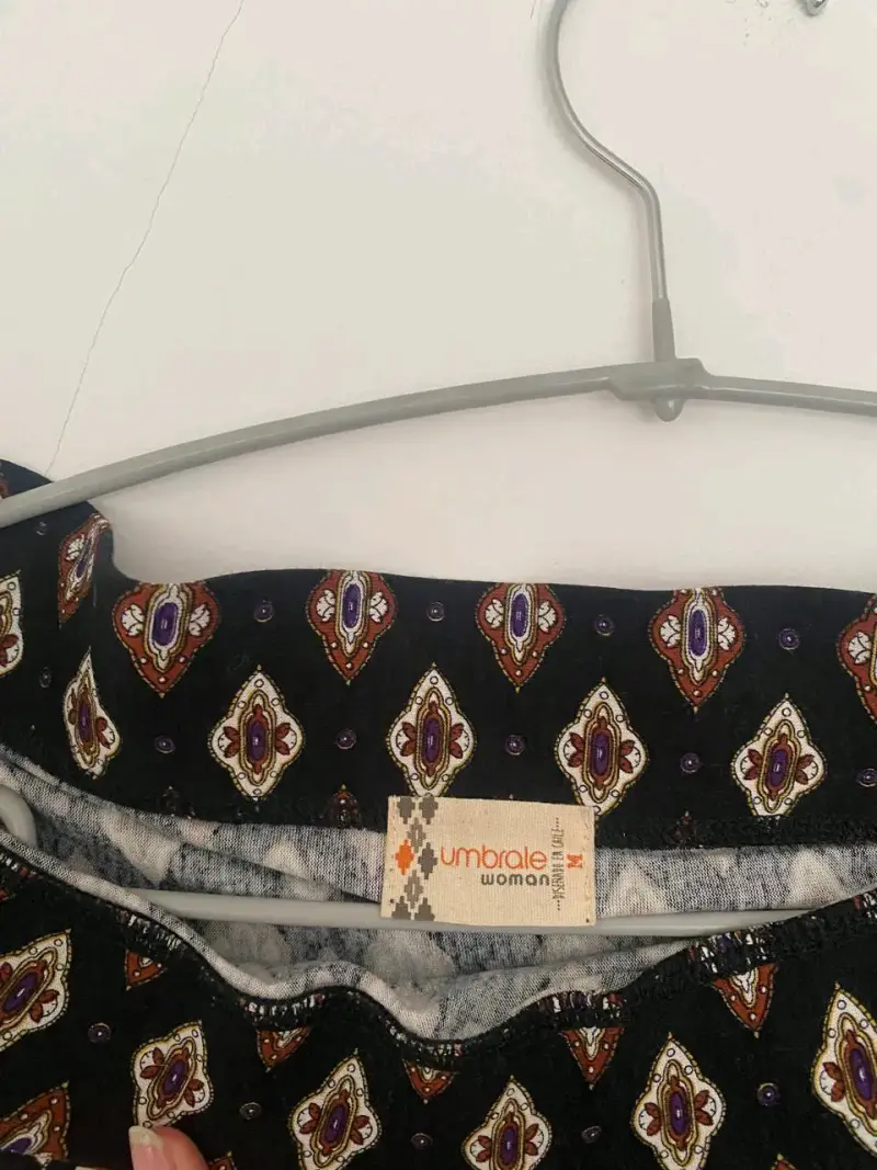 Falda larga estampada bohemia Umbrale - 3