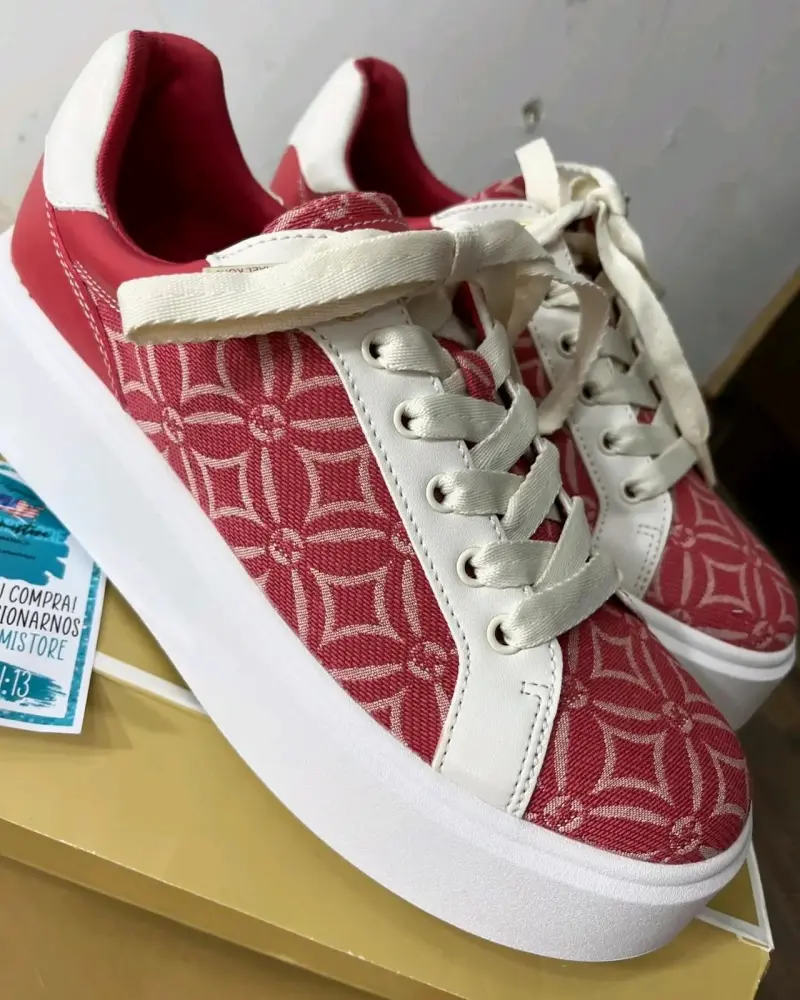 Zapatillas Michael Kors rojas y blancas - 2