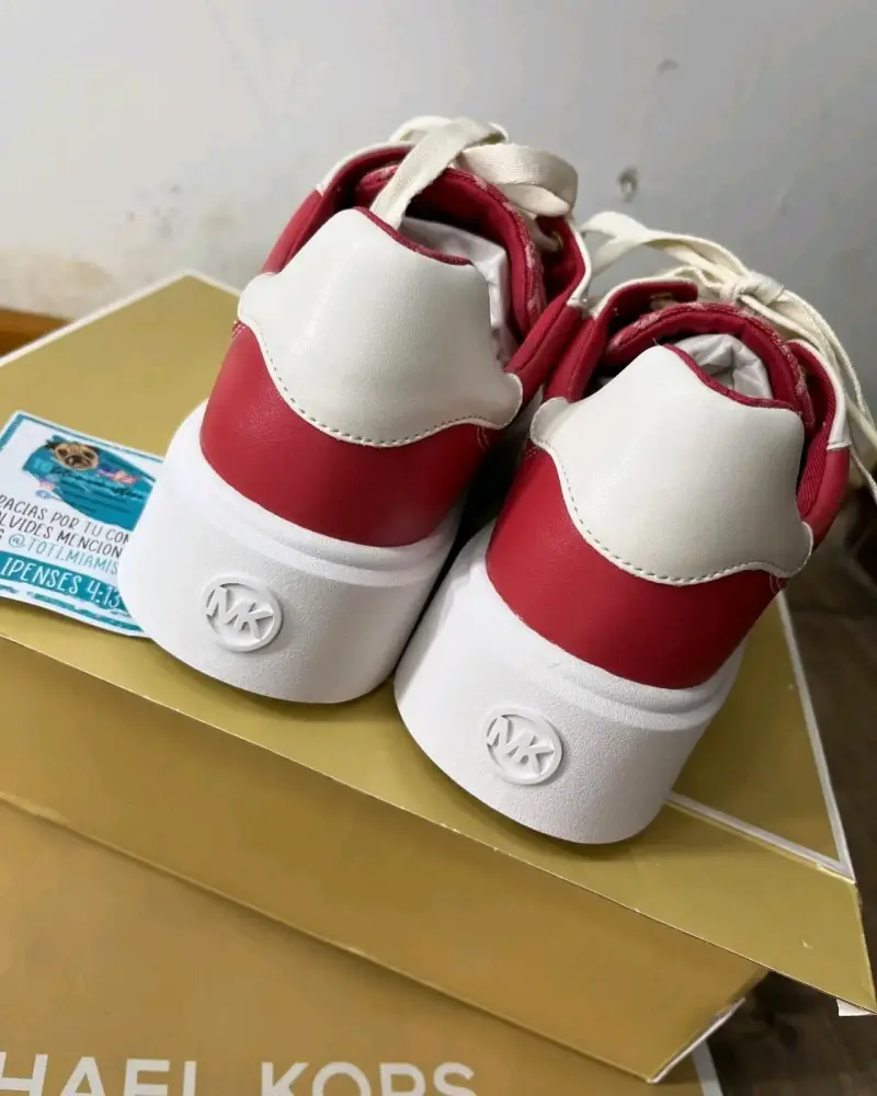 Zapatillas Michael Kors rojas y blancas - 3