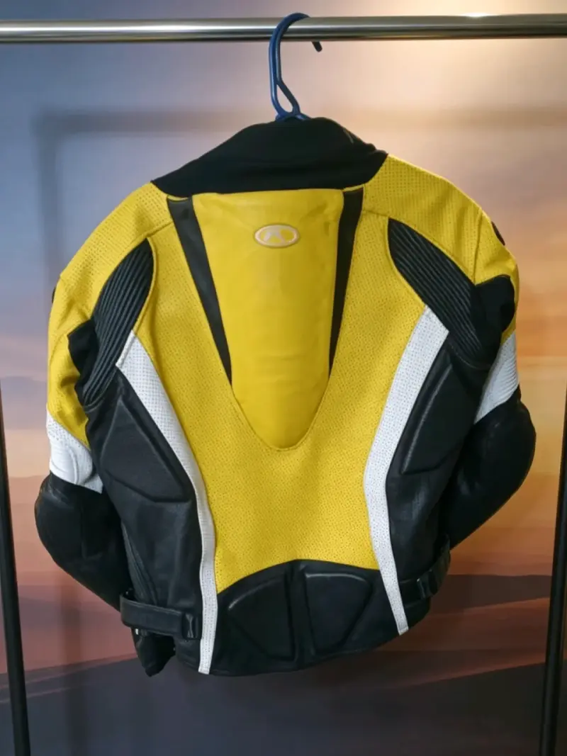 Chaqueta de moto amarilla y negra - 2