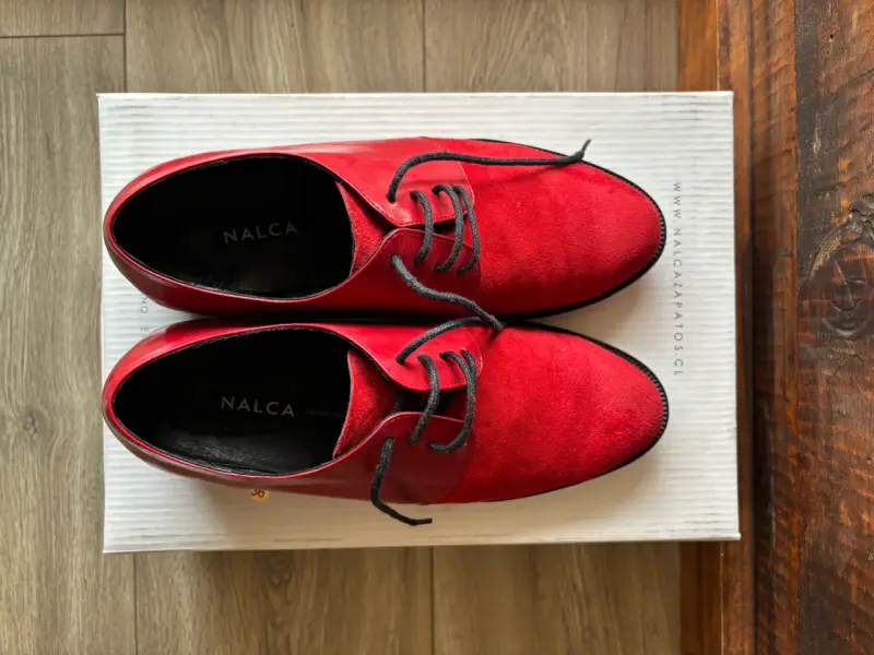 Zapatos de cuero rojo Nalca (Modelo Mujer) - 1