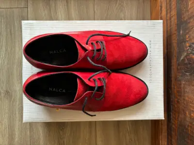 Zapatos de cuero rojo Nalca (Modelo Mujer) - miniatura 1