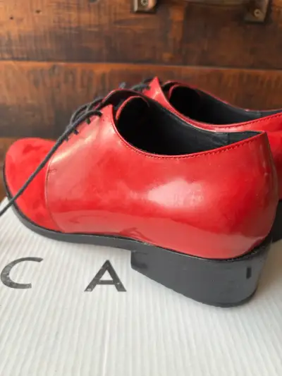 Zapatos de cuero rojo Nalca (Modelo Mujer) - miniatura 5