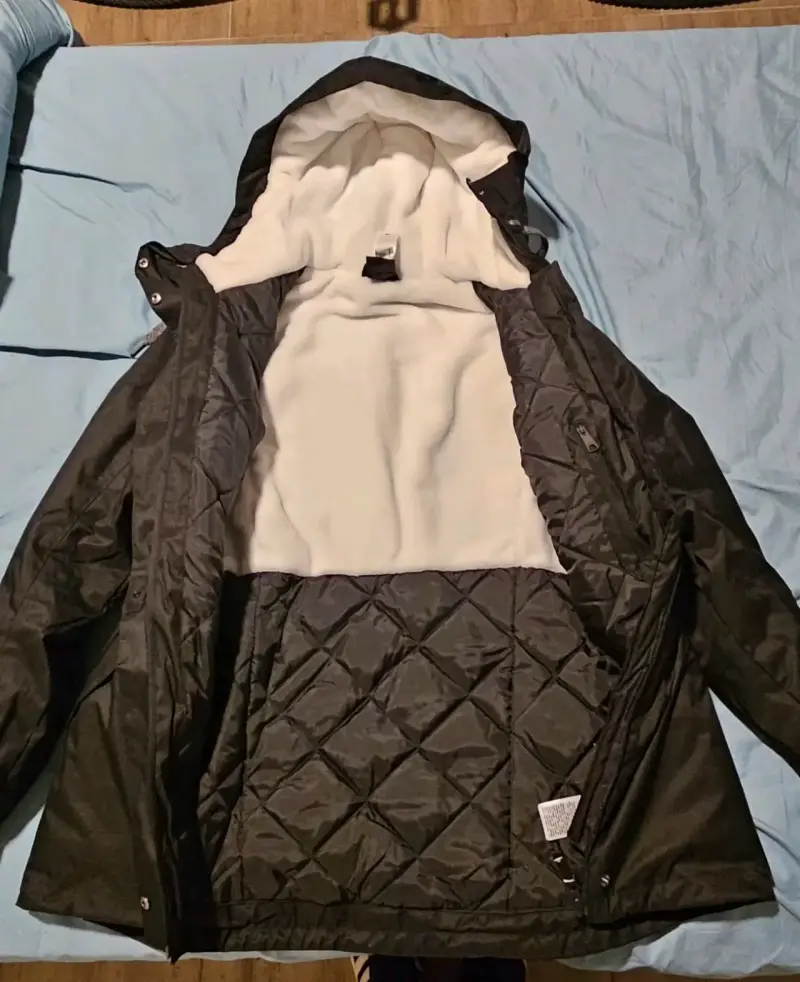 Parka impermeable Quechua negra con capucha - 2