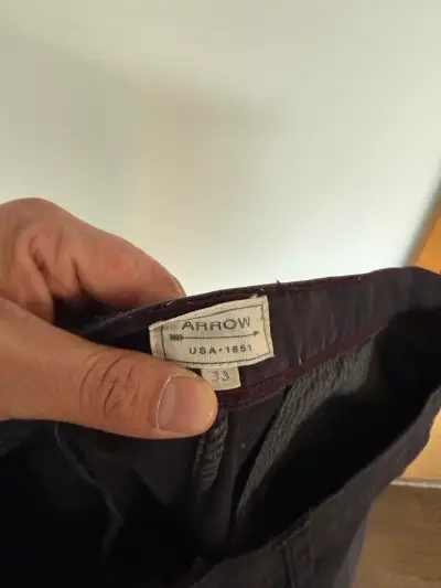 Pantalones azul oscuro casuales para hombre - miniatura 2