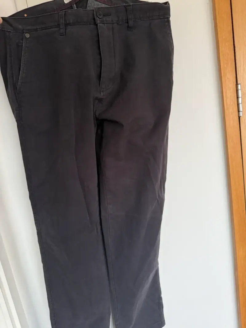 Pantalones azul oscuro casuales para hombre - 3