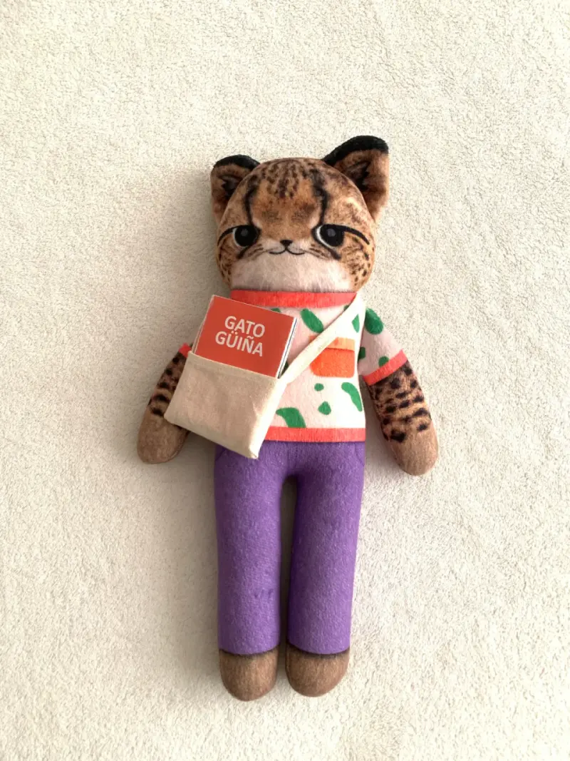 Peluche fauna nativa Gato Guiña marca Habichuelas - 1
