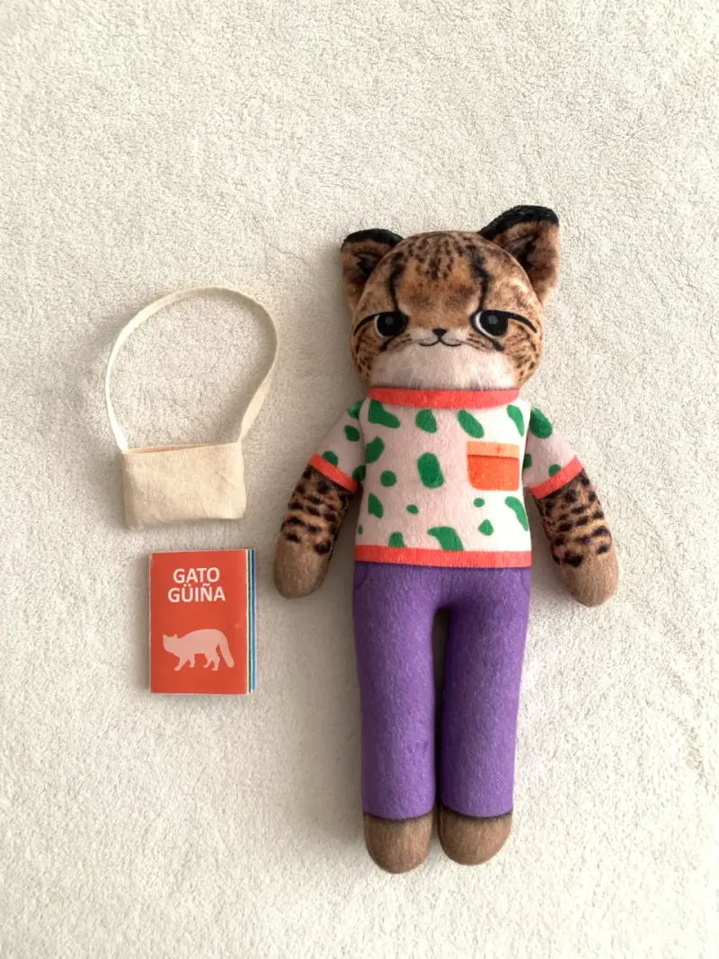Peluche fauna nativa Gato Guiña marca Habichuelas - 2