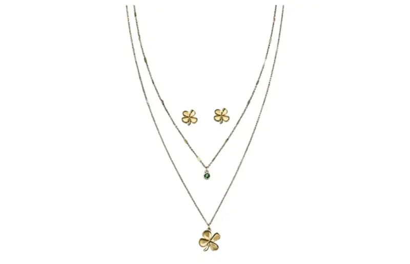 Set de joyería mariposa dorada - 2