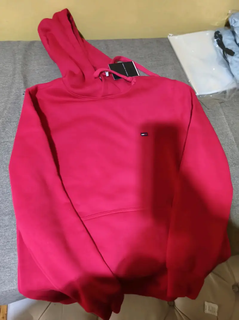 Polerón con capucha rojo Tommy Hilfiger