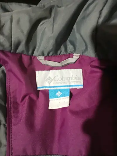 Chaqueta impermeable Columbia morada para mujer - miniatura 2