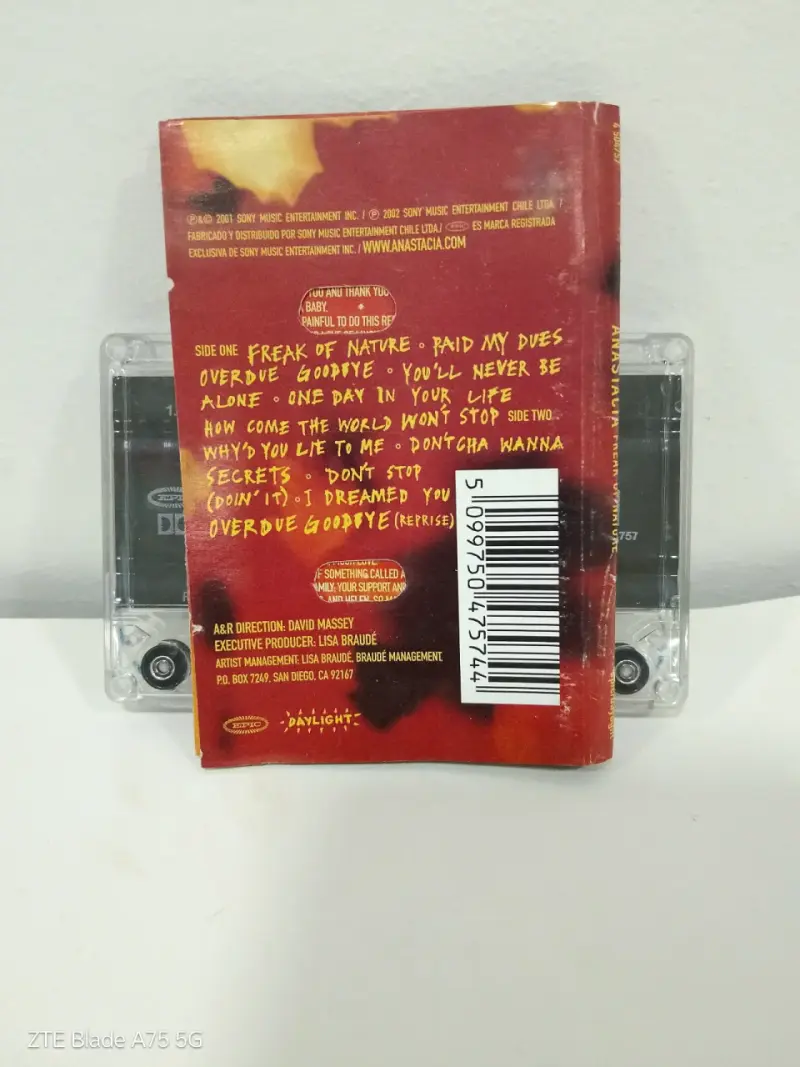 Cassette Anastacia Freak of Nature año 2000 - 3