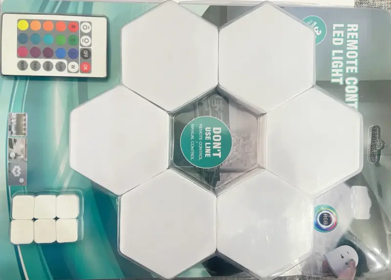 Luces LED hexagonales con control remoto - 1