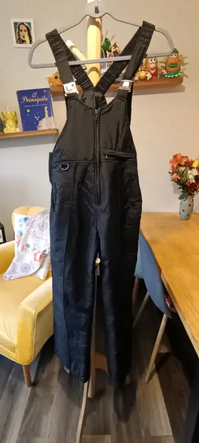 Overol negro de invierno para mujer - miniatura 1
