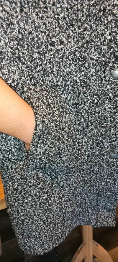 Abrigo Umbrale negro/gris con capucha - miniatura 5