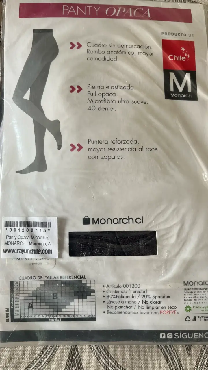 Panty opaca Monarch microfibra - 2