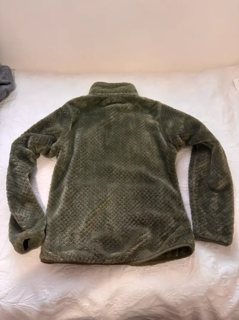 Chaqueta polar verde con cierre completo - 2