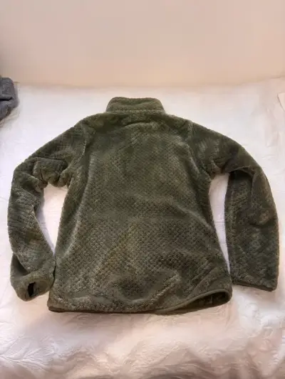 Chaqueta polar verde con cierre completo - miniatura 2