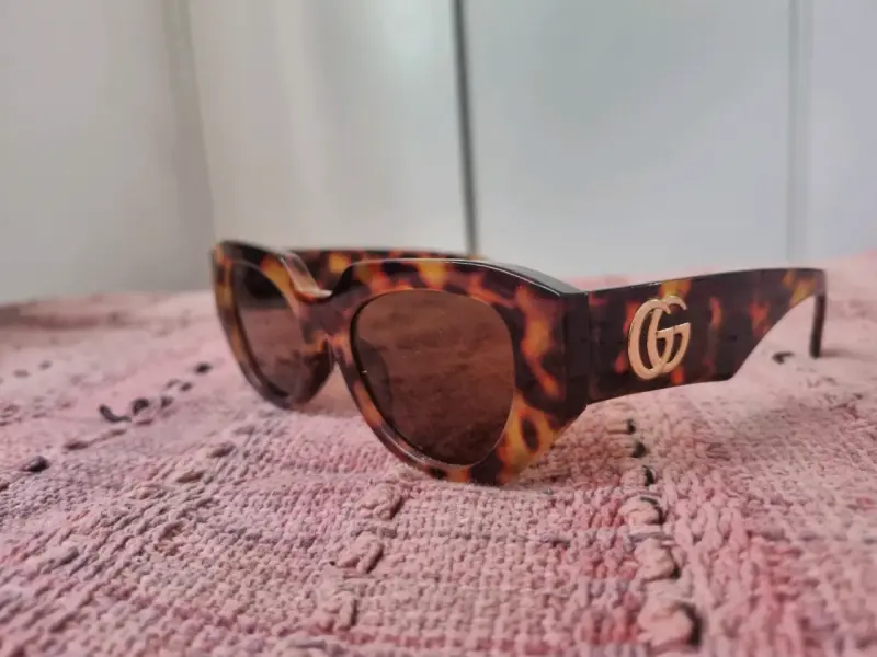 Gafas de sol estilo carey con logo GG - 1