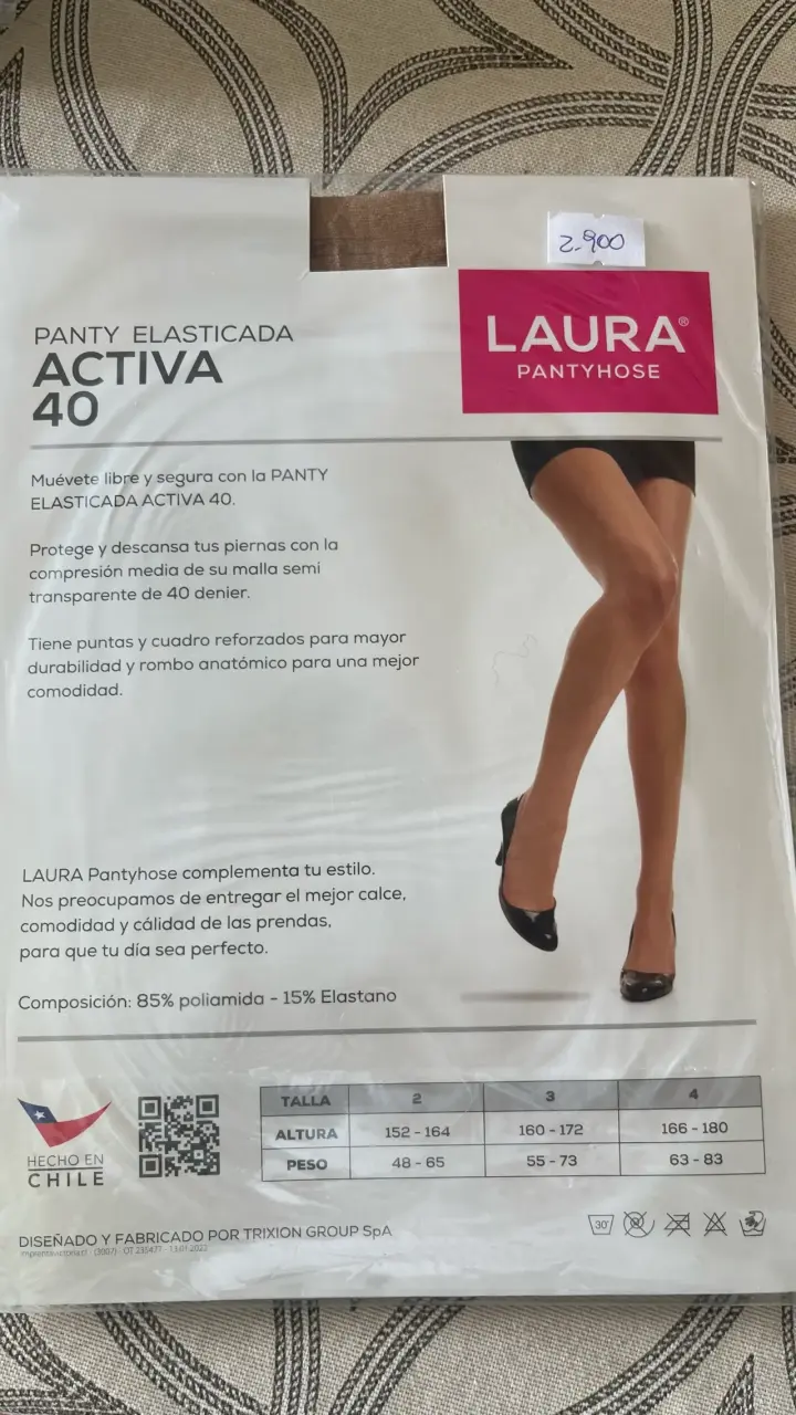 Panty elástica Laura Activa 40 denier - 2