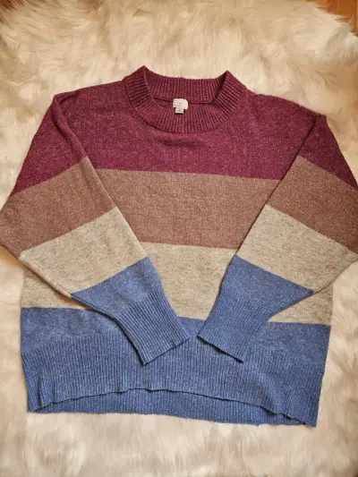 Suéter de rayas multicolor para mujer - miniatura 2