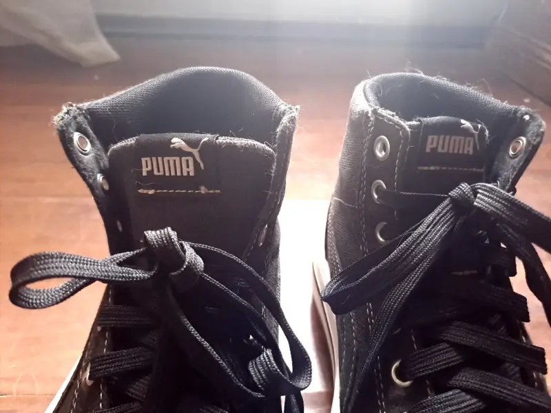 Zapatillas altas negras Puma unisex - 2