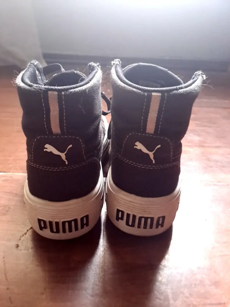 Zapatillas altas negras Puma unisex - 3